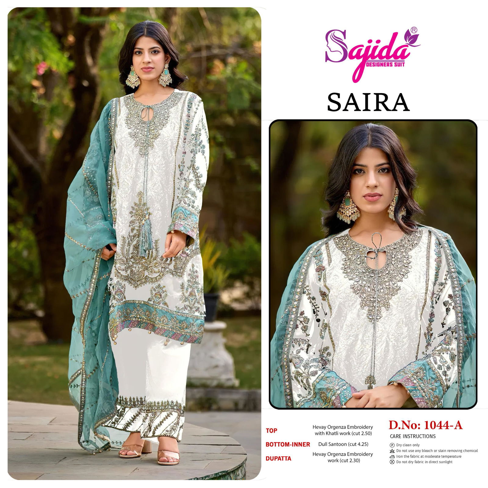 Saira by Sajida Organza Pakistani Salwar Kameez Wholesale Market In Surat
